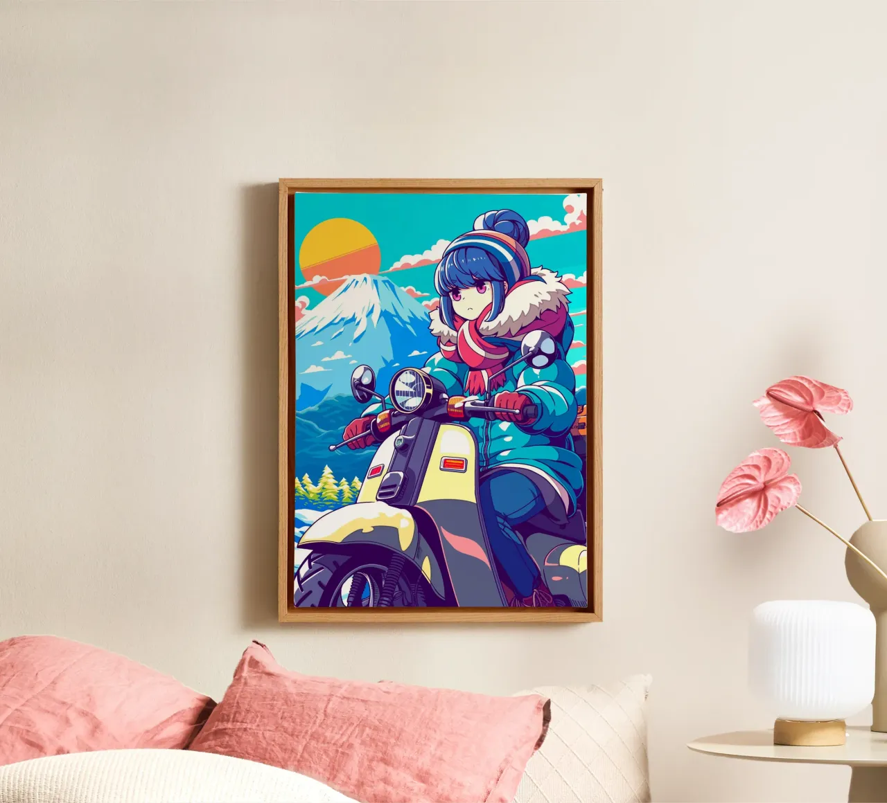 Shima Rin Yuru-kamp Laid Back-kamp canvas met Baklijst van Fleur de Lys