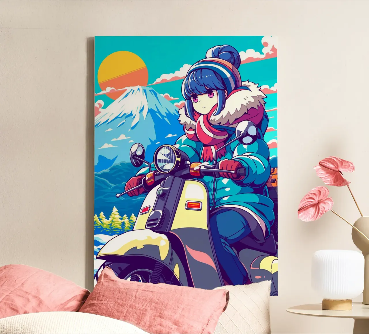 Shima Rin Yuru-kamp Laid Back-kamp canvas met Baklijst van Fleur de Lys