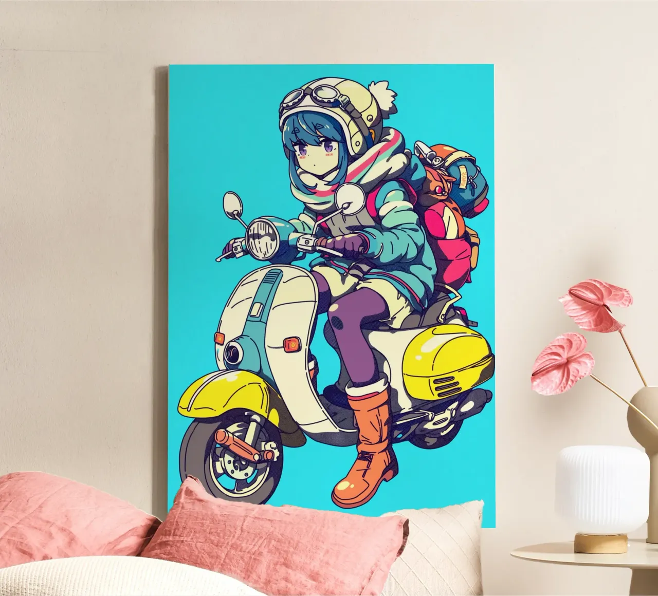 Shima Rin Yuru-kamp Laid Back-kamp canvas met Baklijst van Fleur de Lys