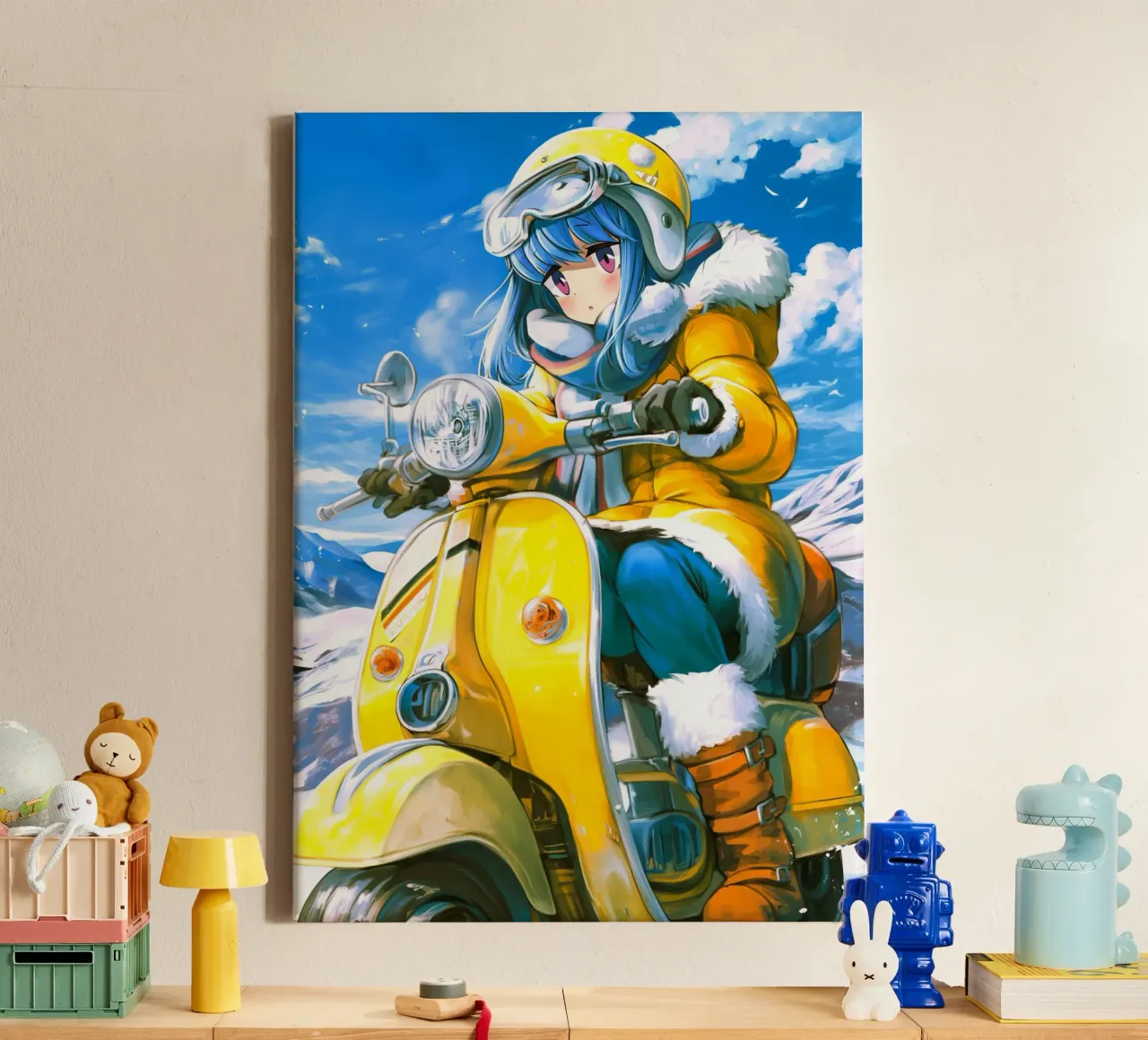 Shima Rin Yuru-kamp Laid Back-kamp canvas met Baklijst van Fleur de Lys