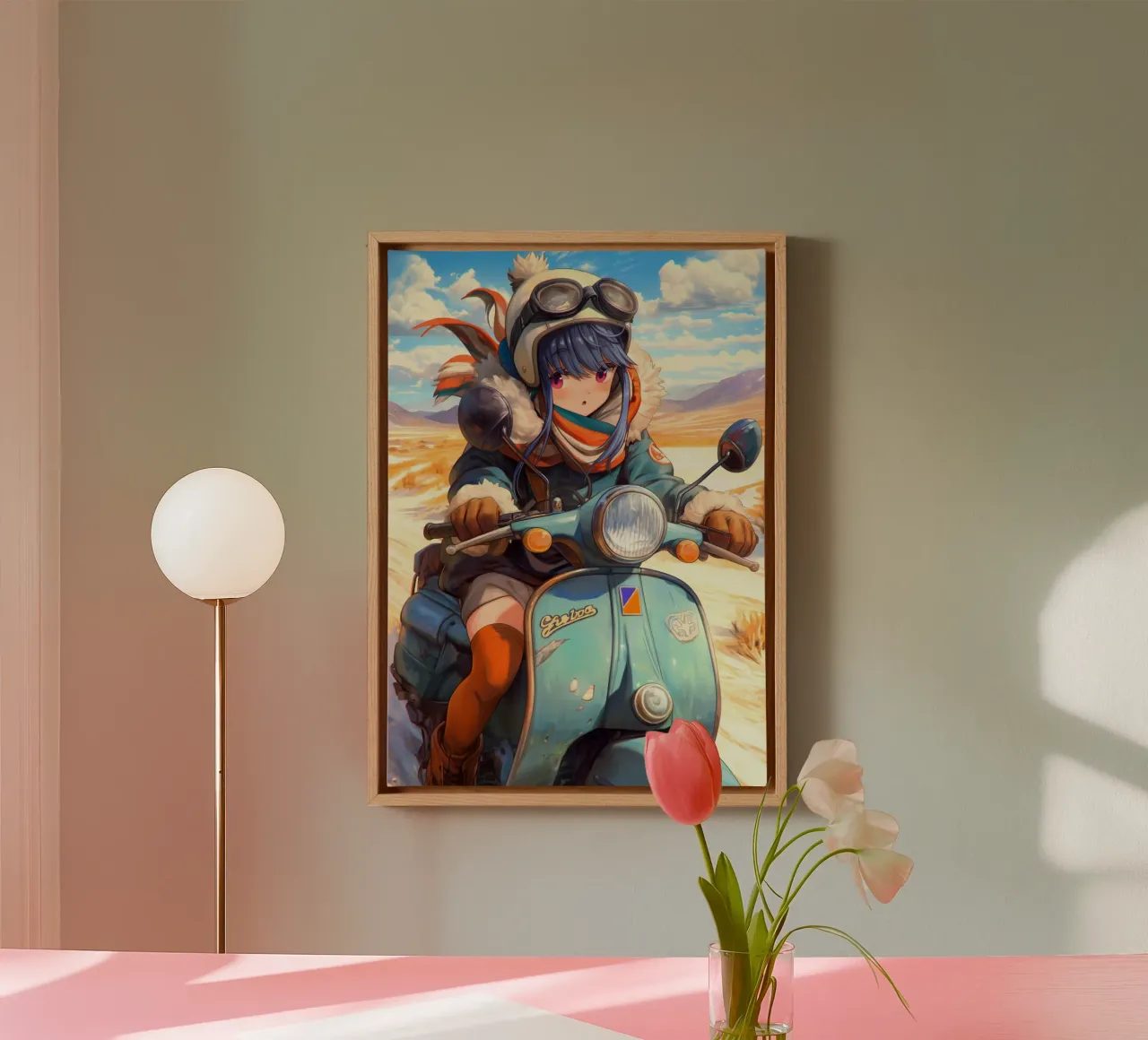 Shima Rin Yuru-kamp Laid Back-kamp canvas met Baklijst van Fleur de Lys