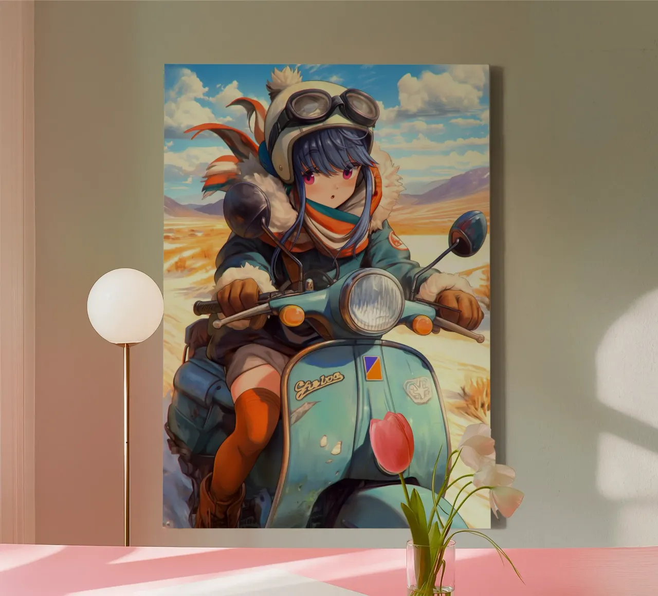 Shima Rin Yuru-kamp Laid Back-kamp canvas met Baklijst van Fleur de Lys