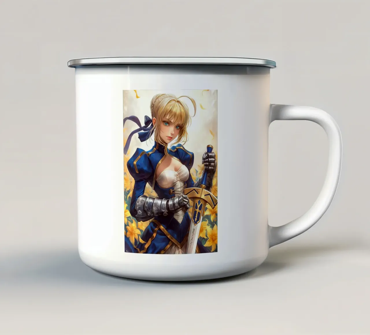 Serie Saber Fate tazza in smalto da Stellar Creative