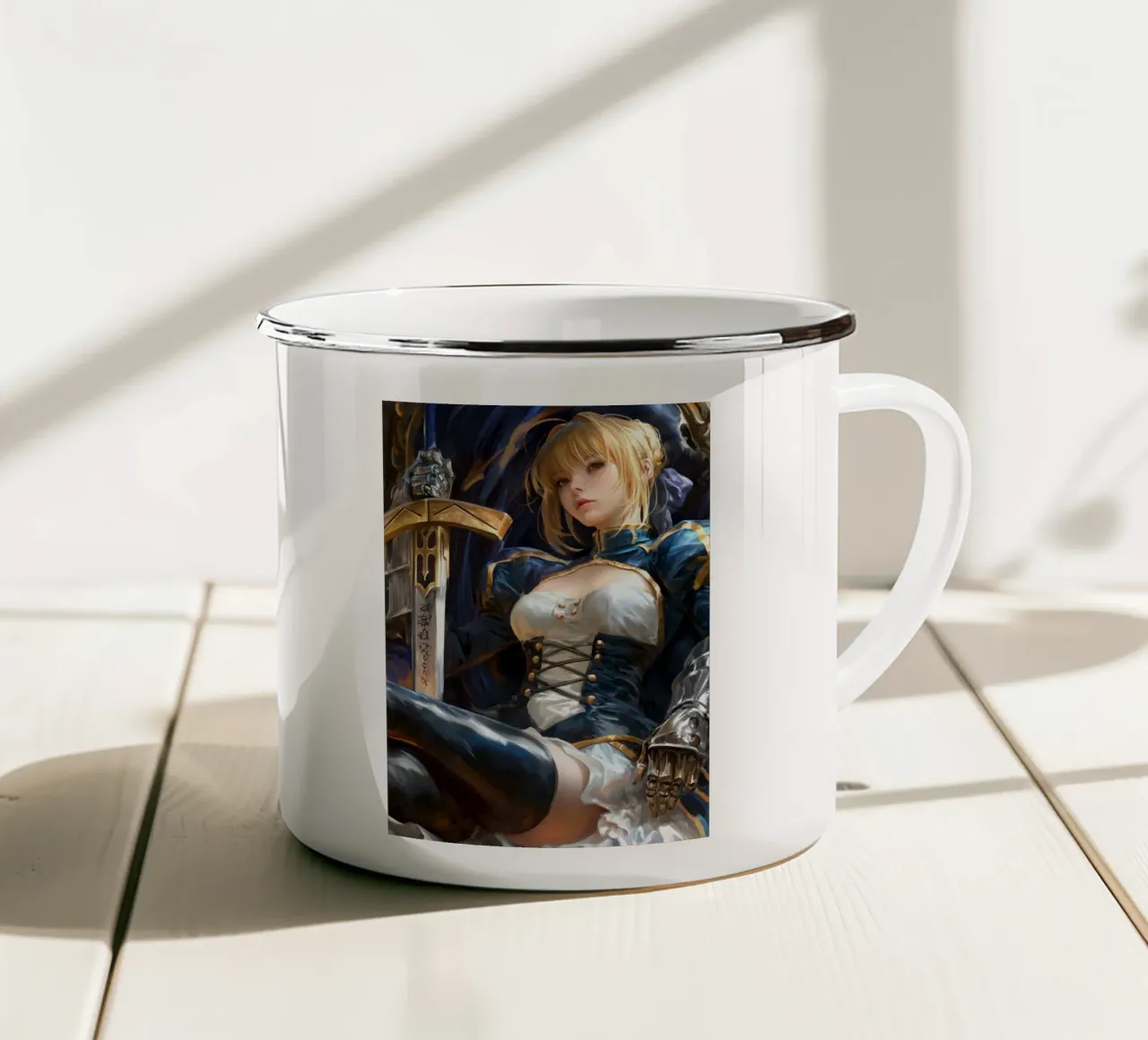 Serie Saber Fate tazza in smalto da Stellar Creative