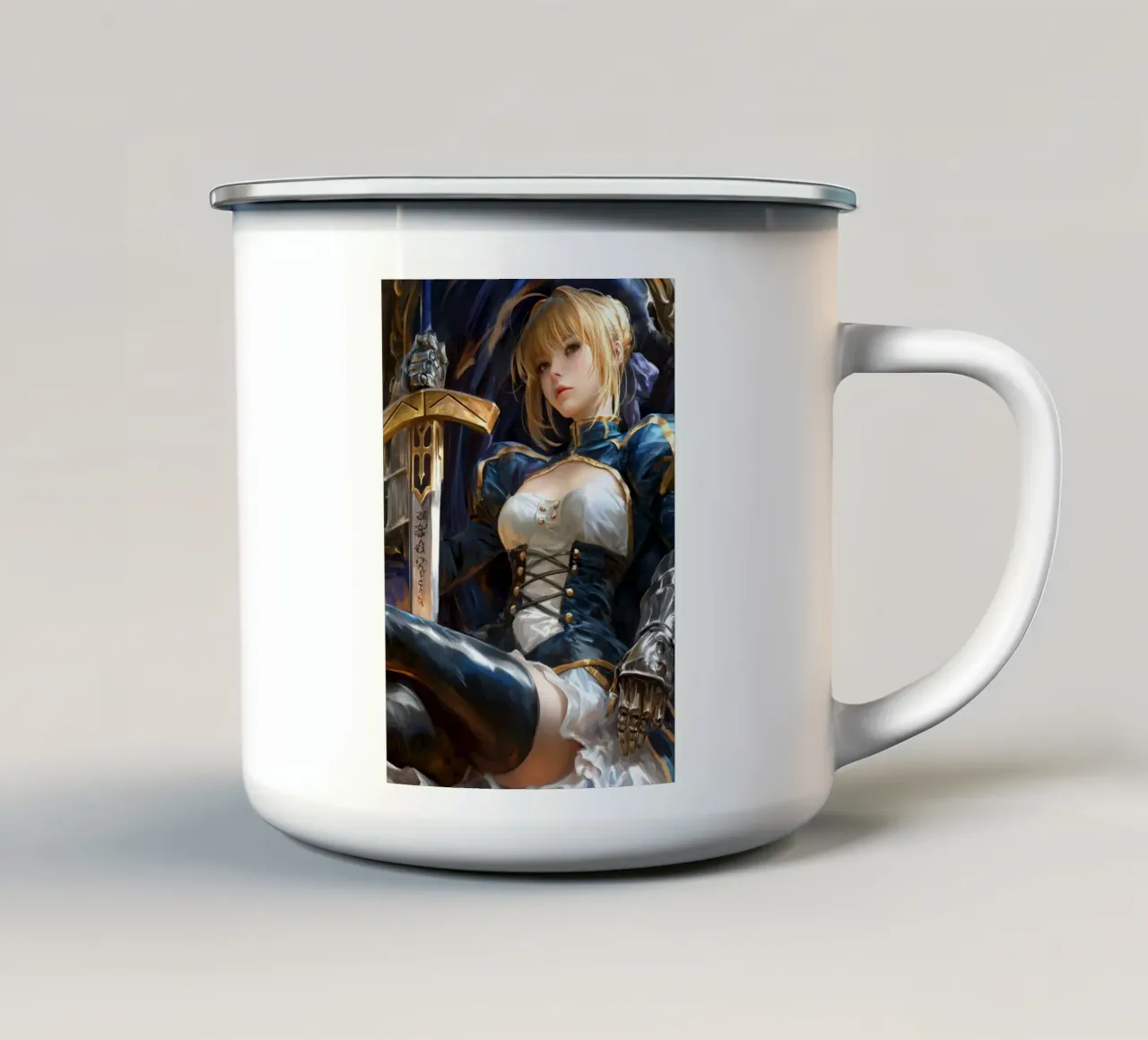 Serie Saber Fate tazza in smalto da Stellar Creative