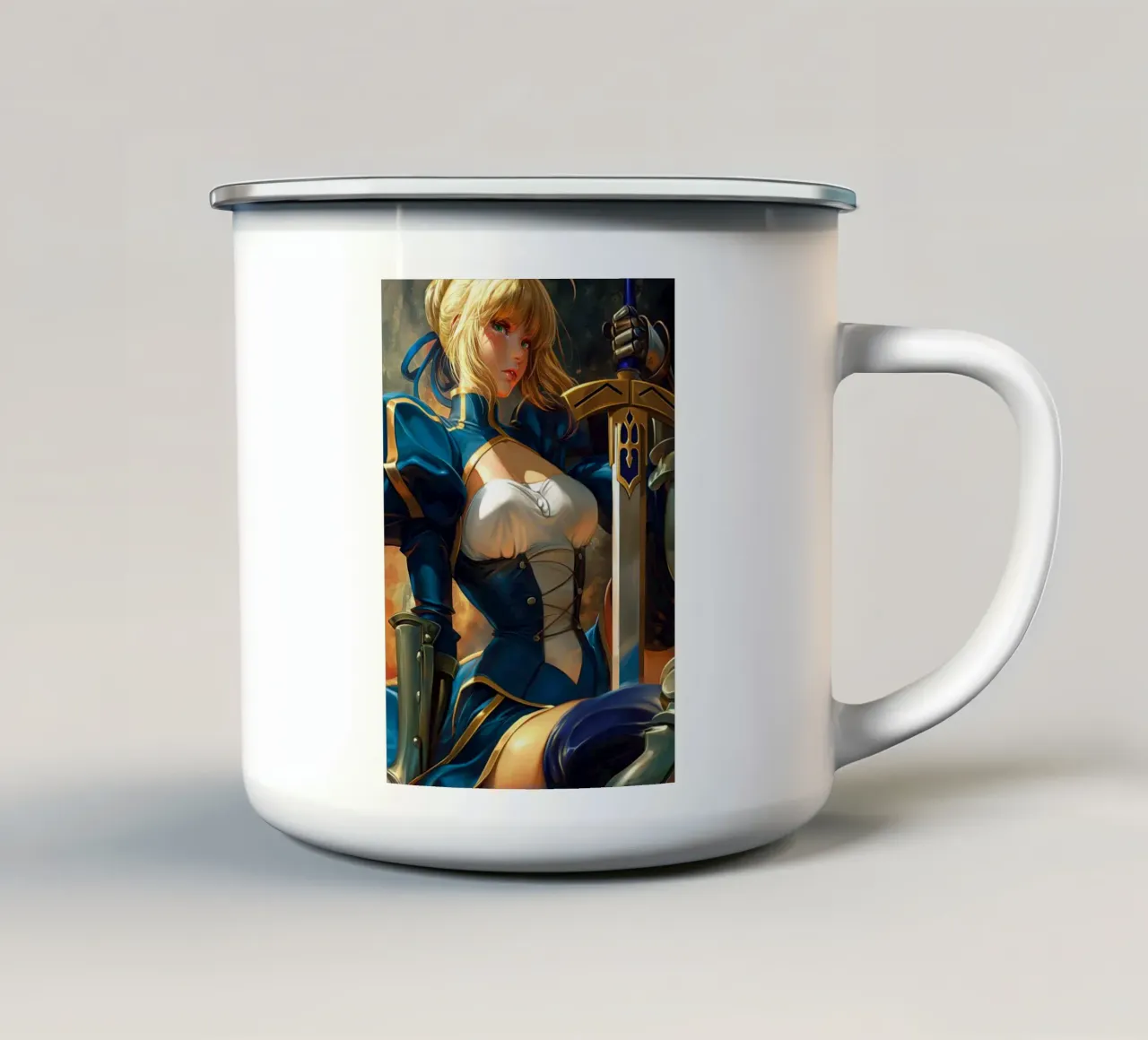 Serie Saber Fate tazza in smalto da Stellar Creative