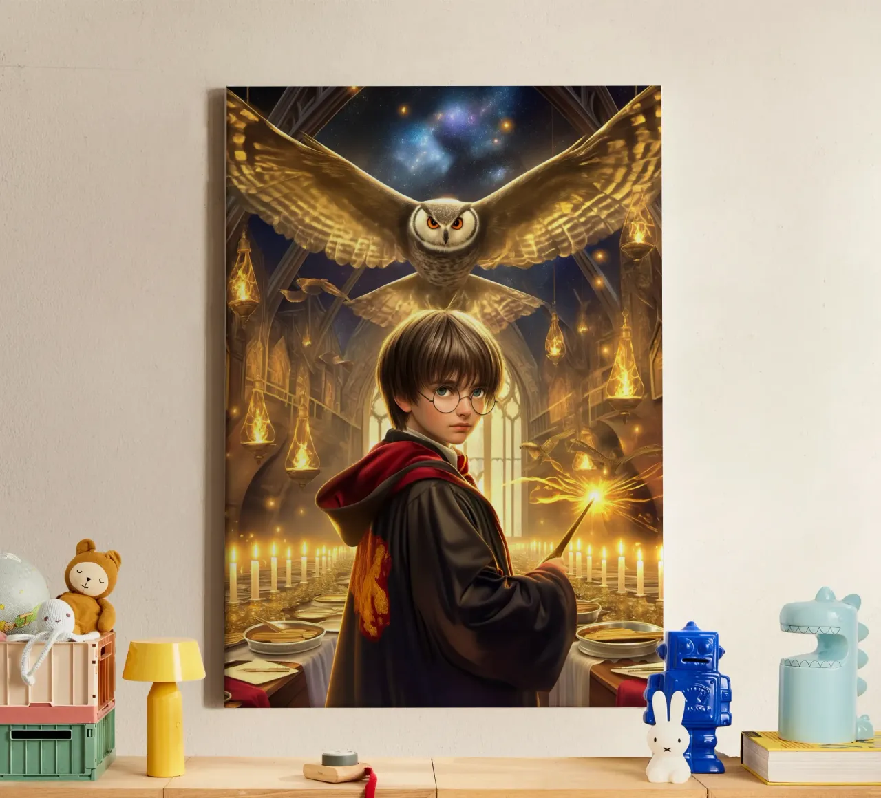 Harry Potter tela con Cornice a cassetta da Voxel Visionaries
