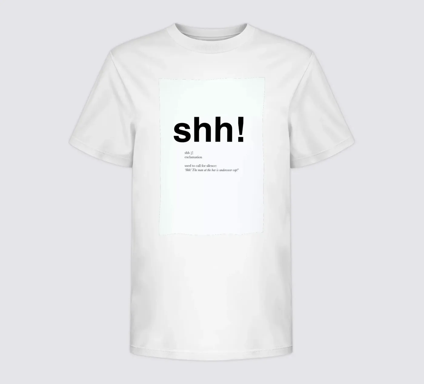 The shh interjection t-shirt bambini da Matěj Kašpar Jirásek