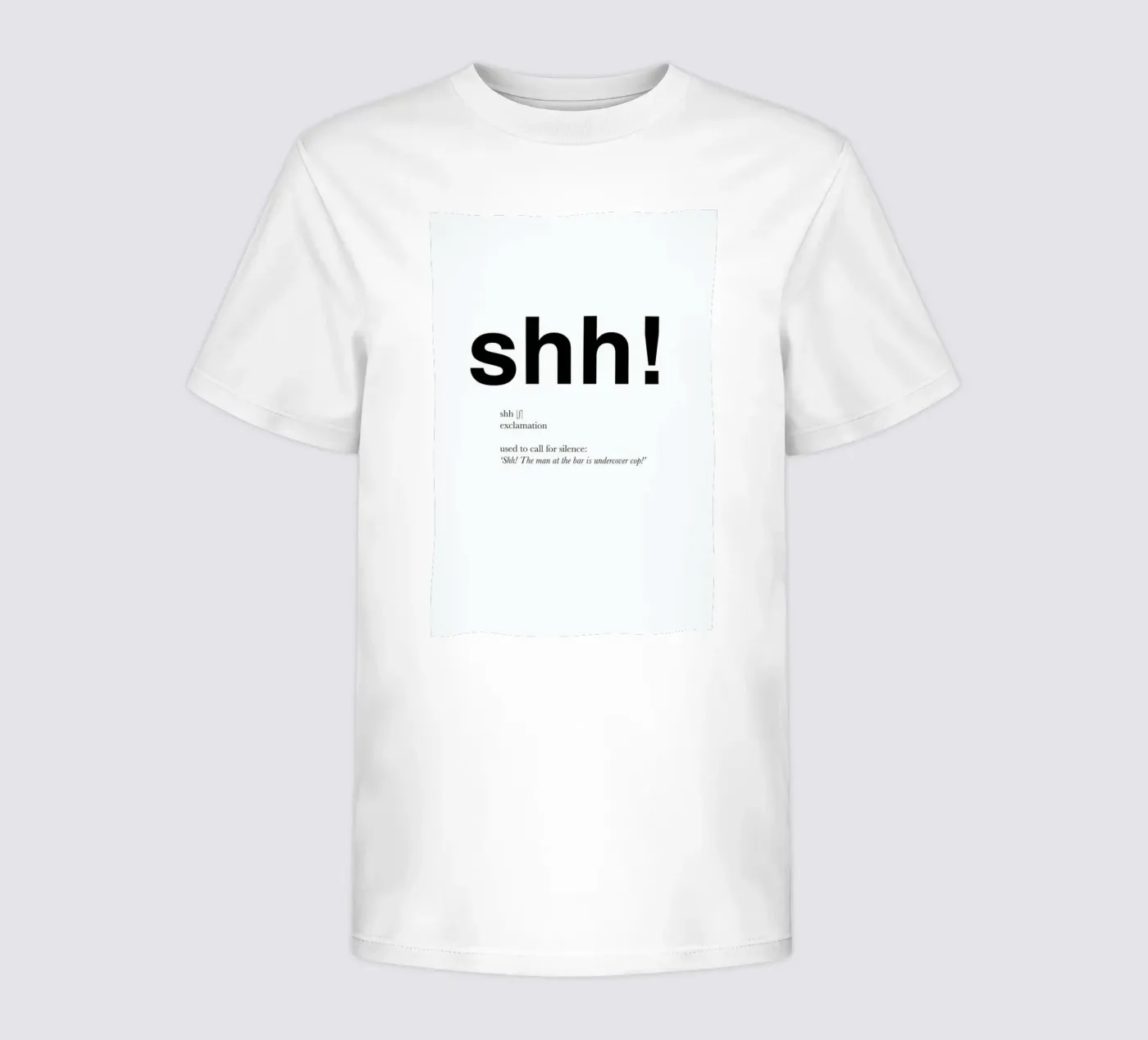 The shh interjection t-shirt bambini da Matěj Kašpar Jirásek