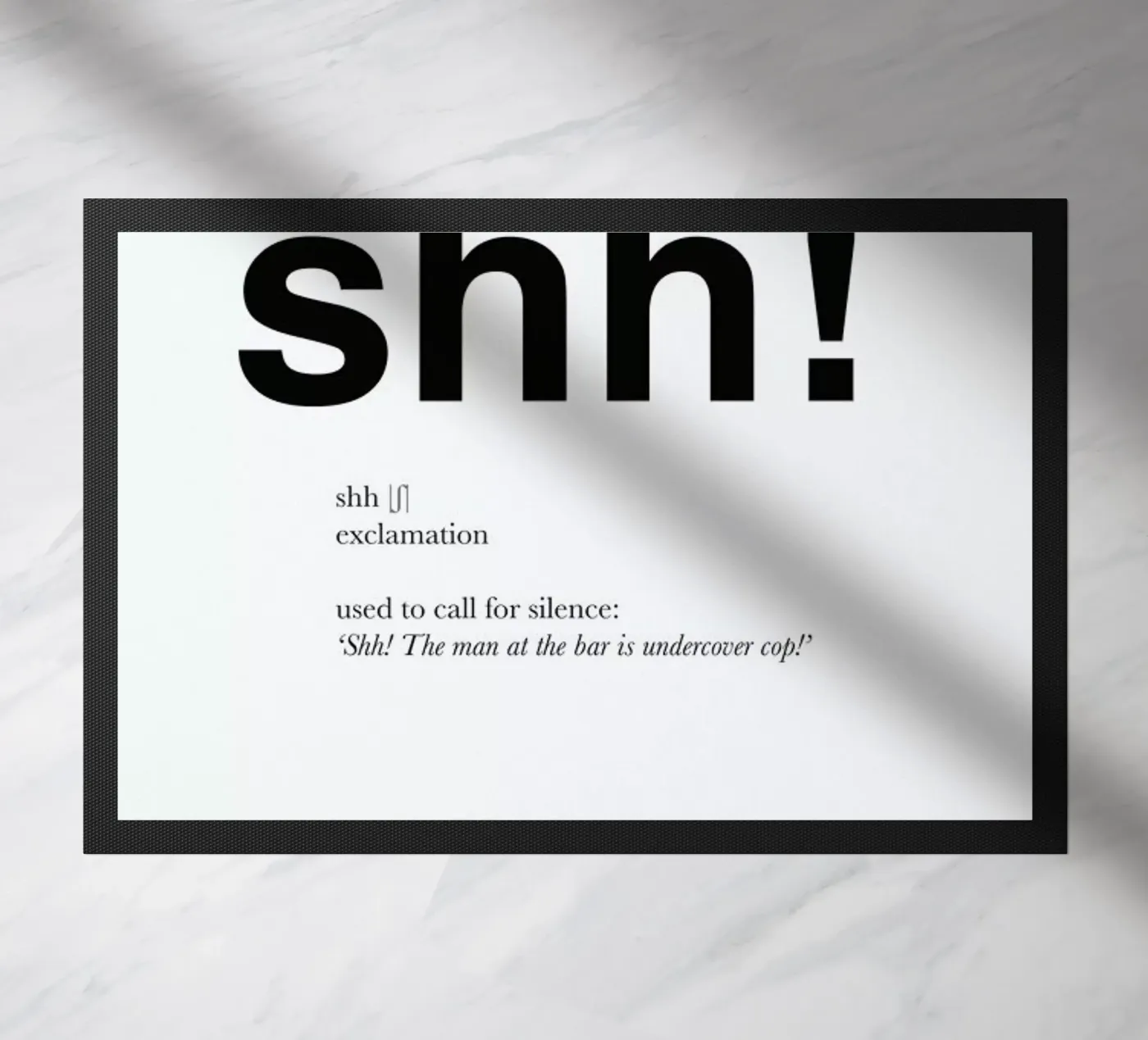 The shh interjection deurmat van Matěj Kašpar Jirásek