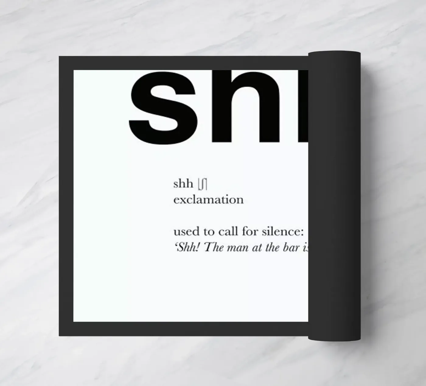 The shh interjection deurmat van Matěj Kašpar Jirásek