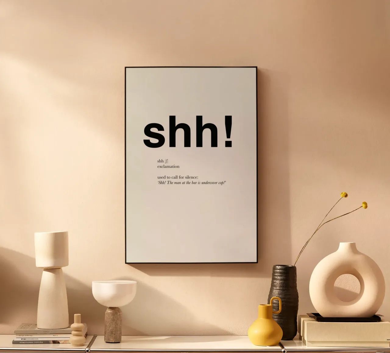 The shh interjection acryl van Matěj Kašpar Jirásek