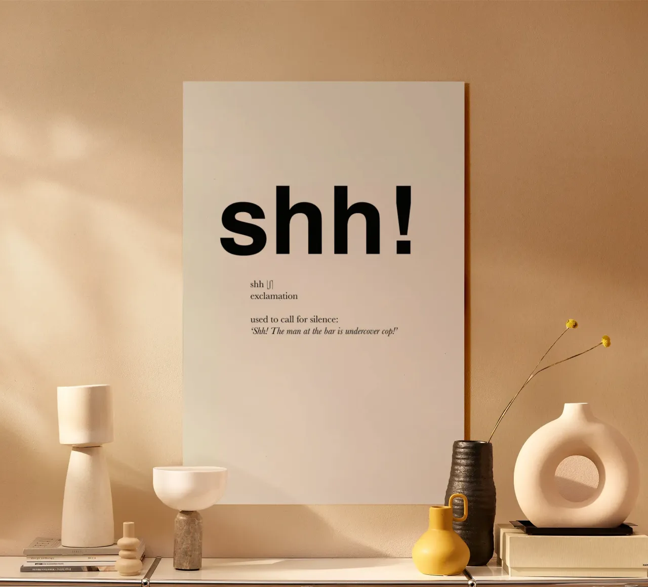 The shh interjection acryl van Matěj Kašpar Jirásek