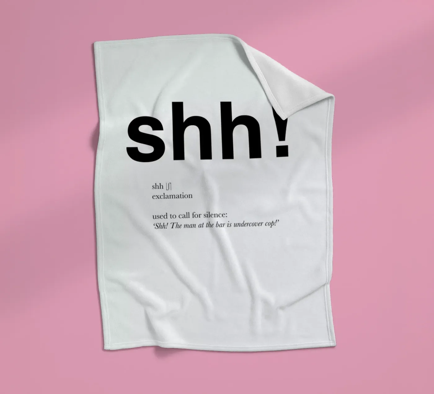 The shh interjection fleecedeken van Matěj Kašpar Jirásek
