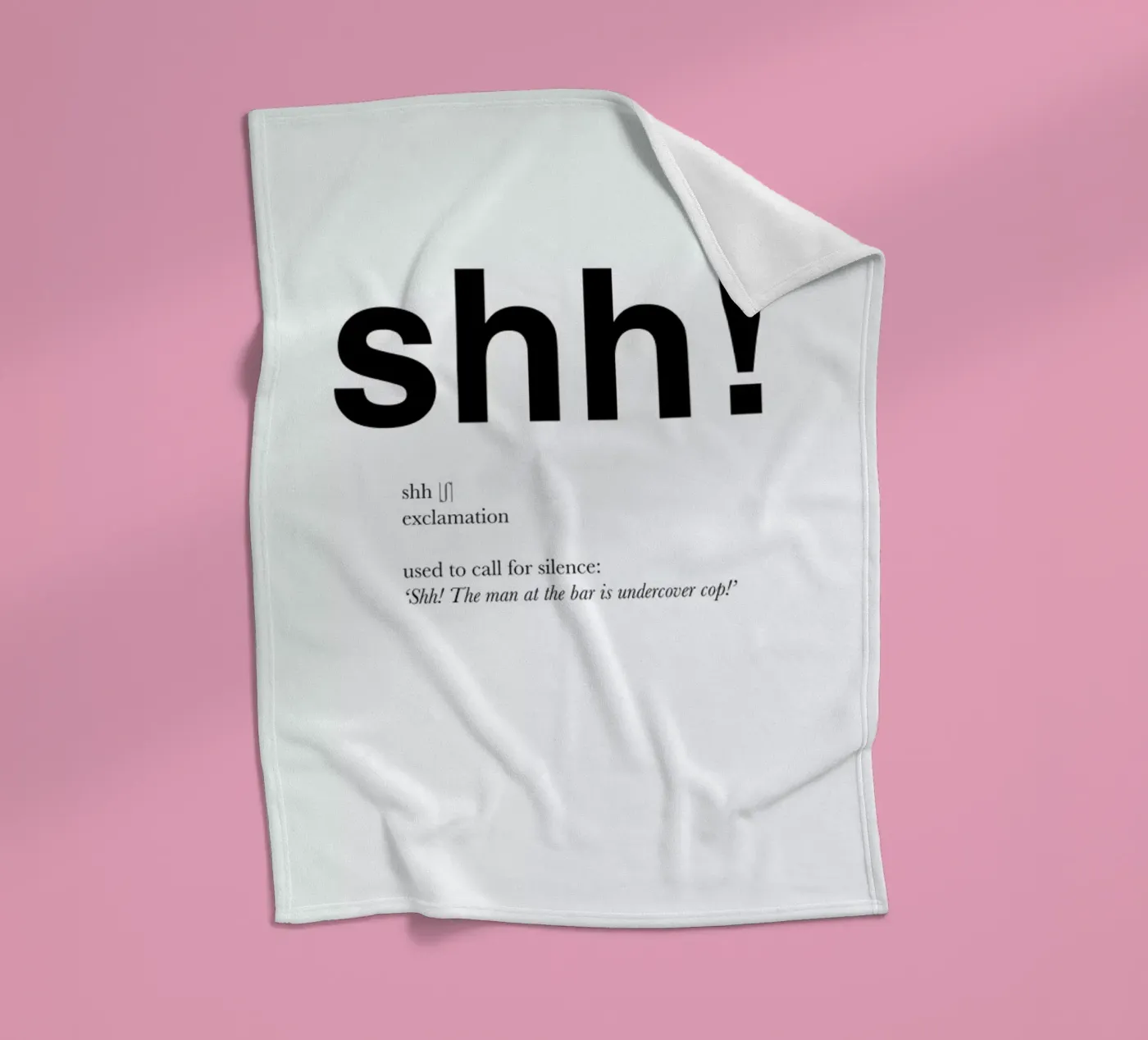 The shh interjection Fleecedecke von Matěj Kašpar Jirásek