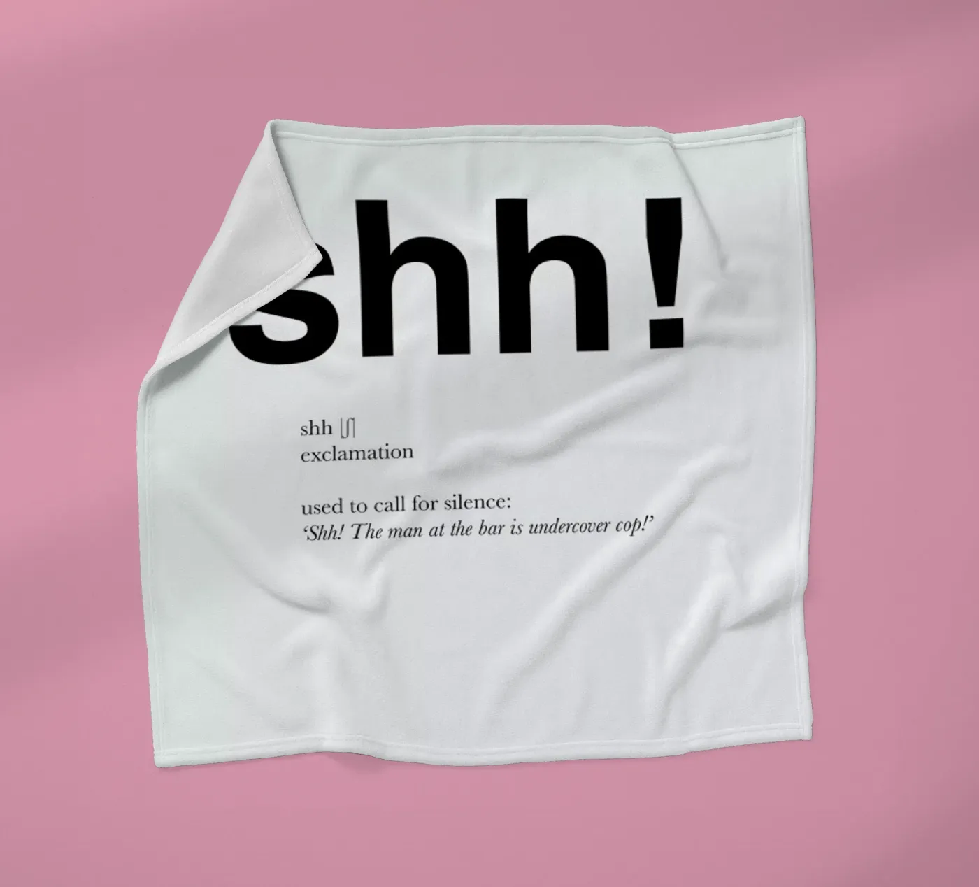 The shh interjection Fleecedecke von Matěj Kašpar Jirásek