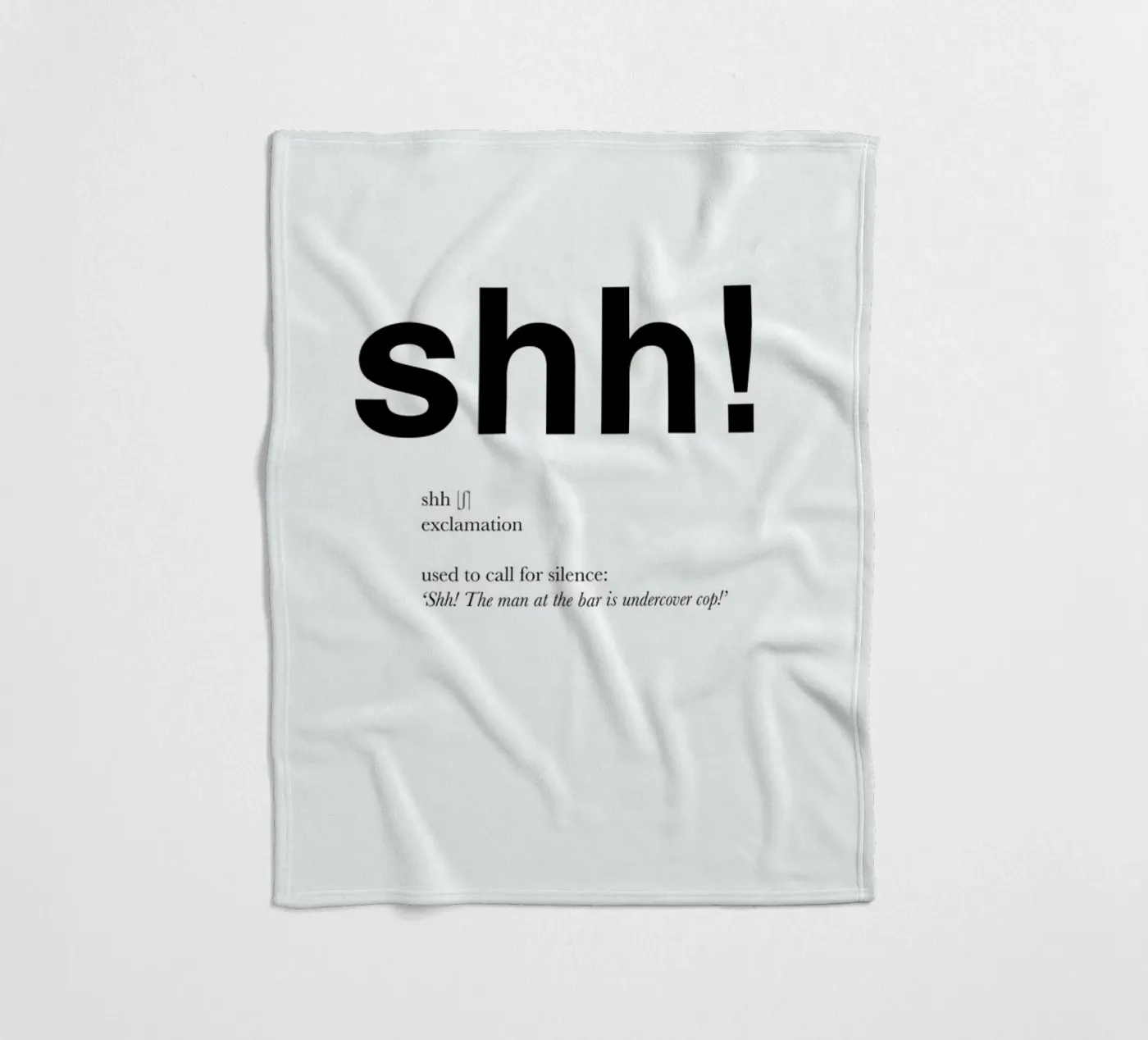 The shh interjection Fleecedecke von Matěj Kašpar Jirásek