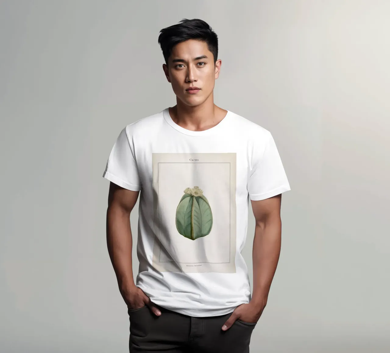 Vintage Curtis 2 Echinocactus Myriostigma t-shirt da Vintage Print Collection