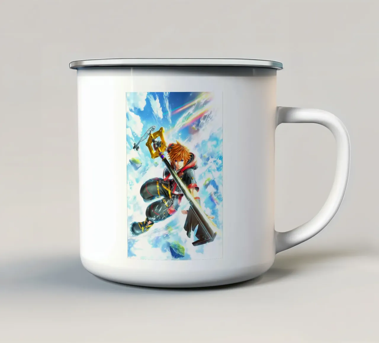 Sora Kingdom Hearts tazza in smalto da Voxel Visionaries