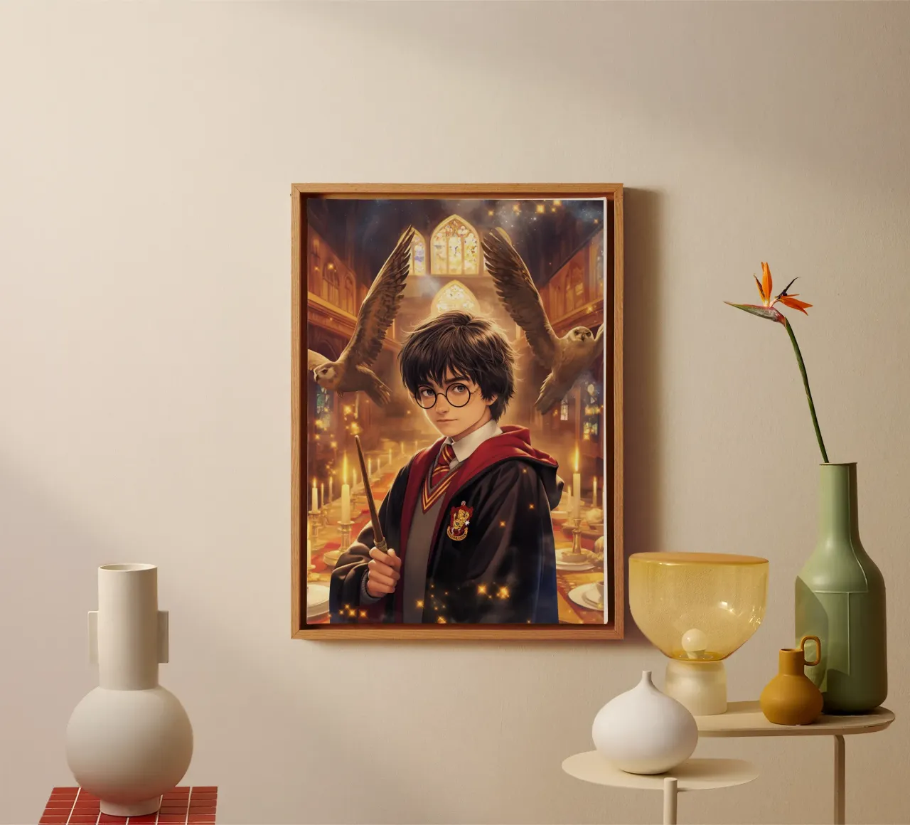 Harry Potter tela con Cornice a cassetta da Fleur de Lys