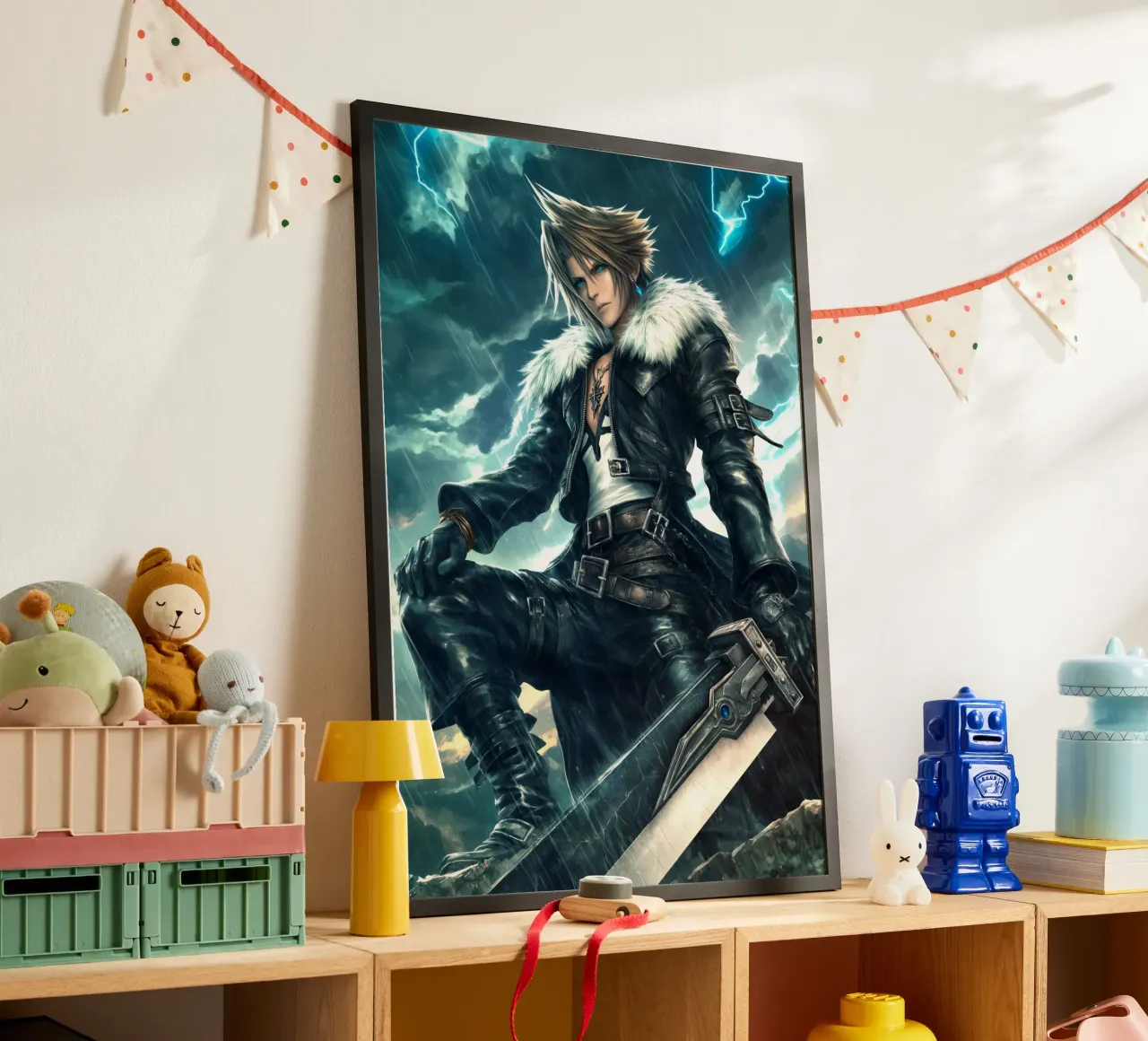 FFVIII FF8 Squall Leonhart Final Fantasy poster da Fleur de Lys