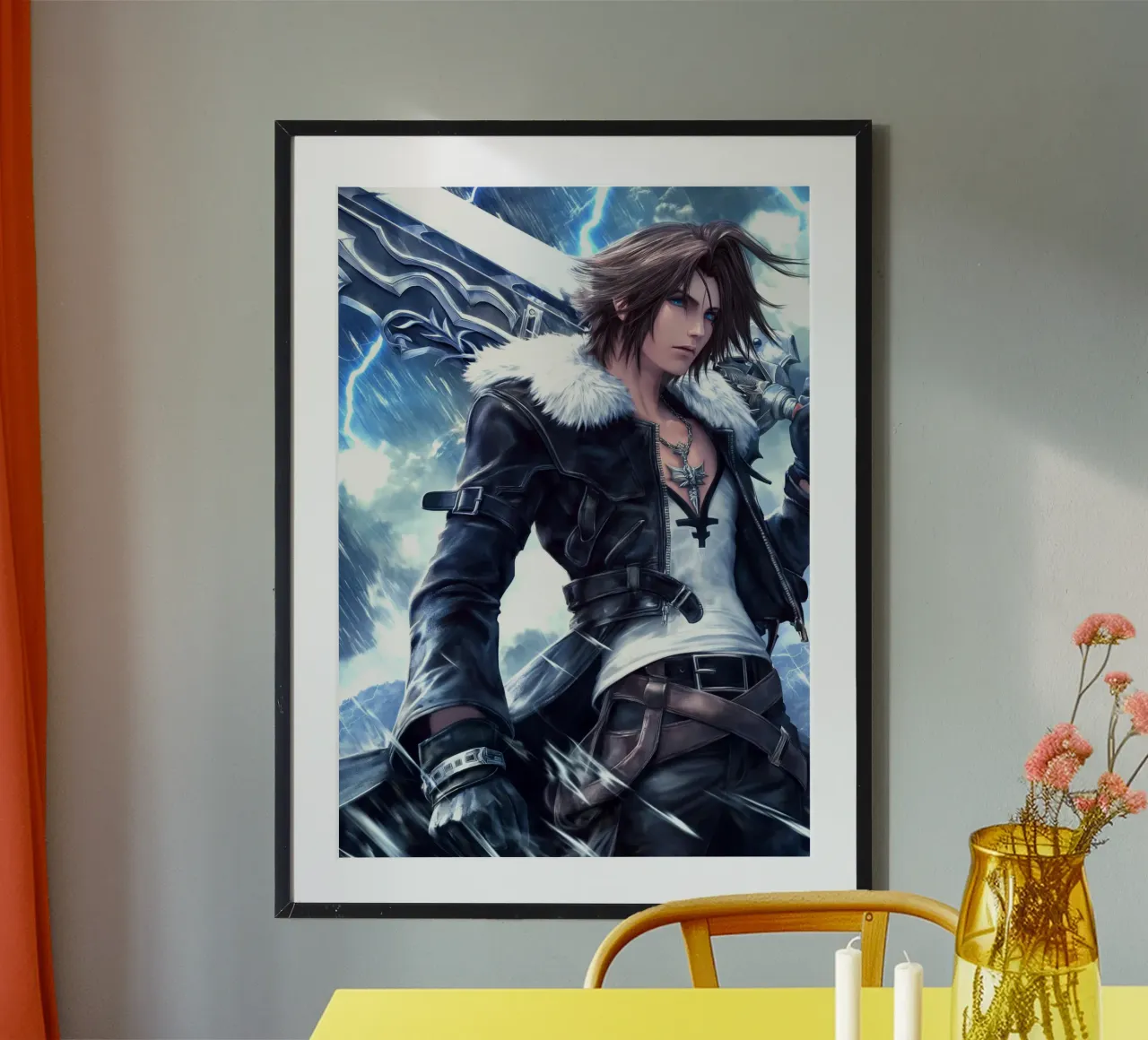 FFVIII FF8 Squall Leonhart Final Fantasy poster da Fleur de Lys