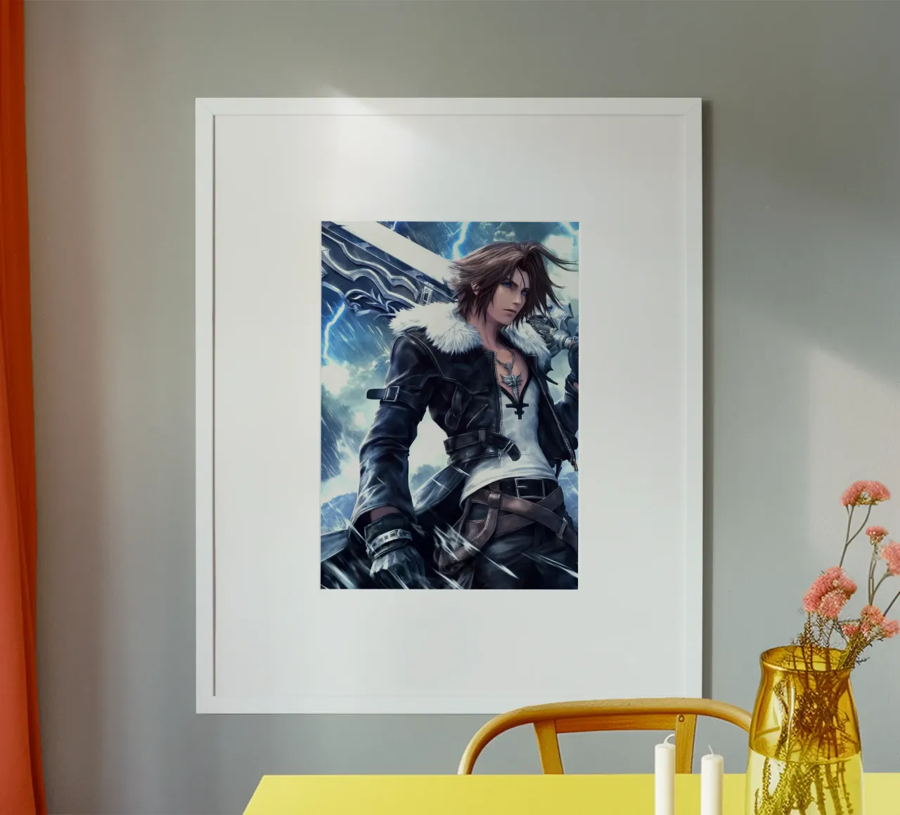 FFVIII FF8 Squall Leonhart Final Fantasy poster da Fleur de Lys