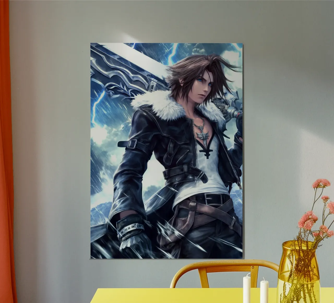 FFVIII FF8 Squall Leonhart Final Fantasy poster da Fleur de Lys