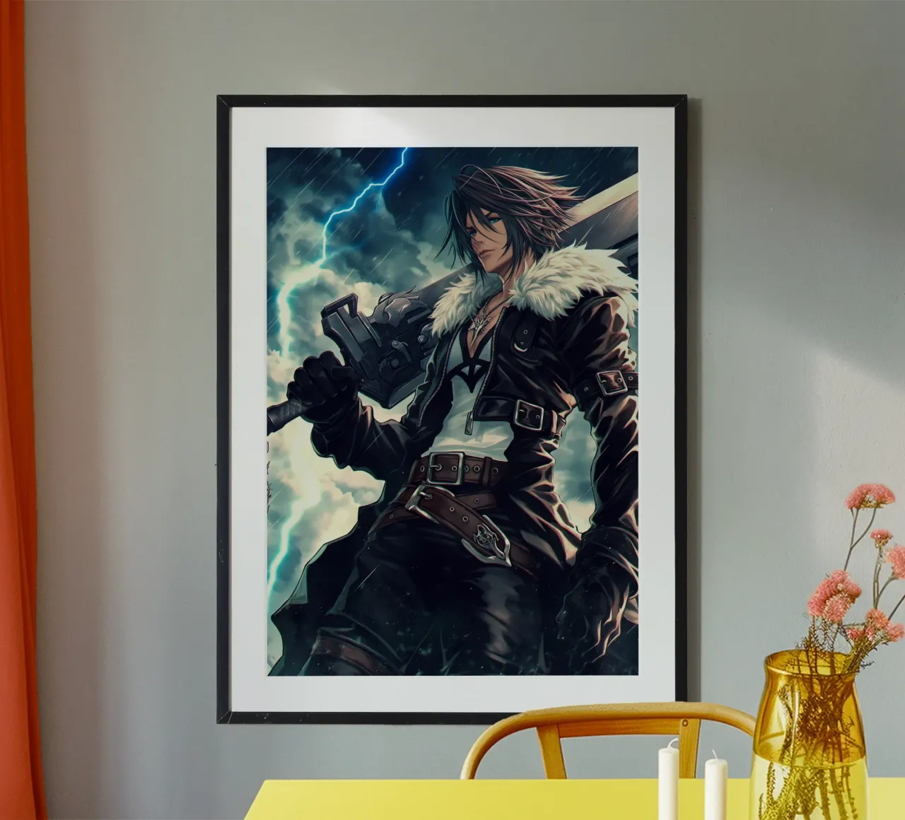 FFVIII FF8 Squall Leonhart Final Fantasy poster da Fleur de Lys