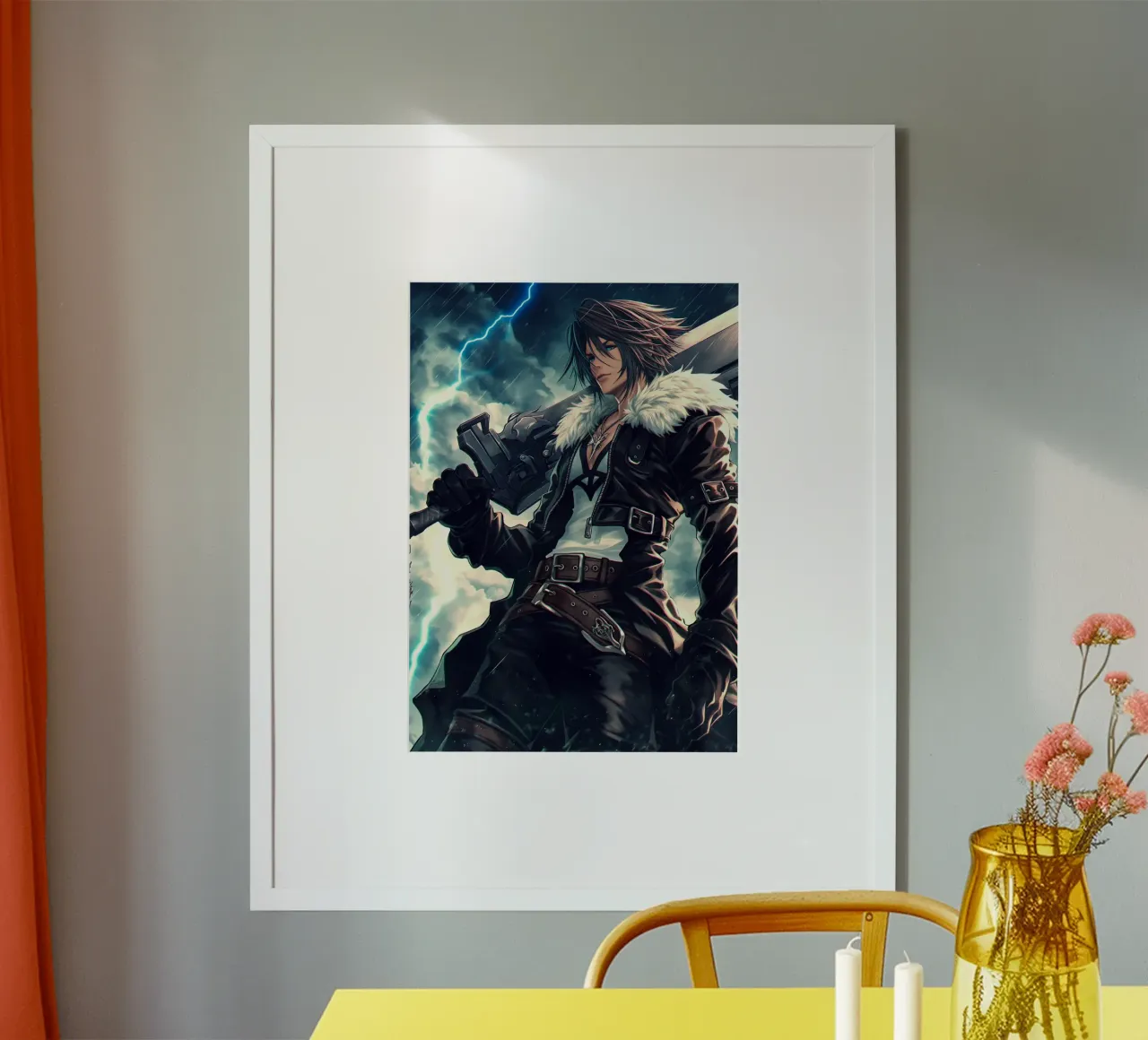 FFVIII FF8 Squall Leonhart Final Fantasy poster da Fleur de Lys