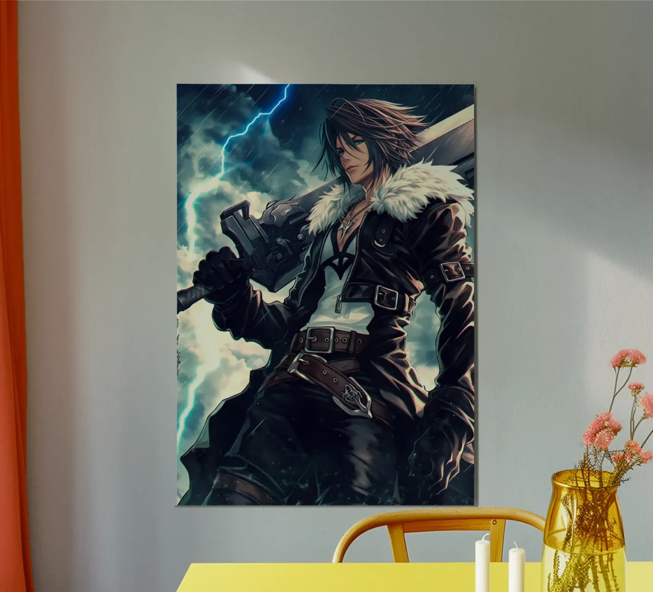 FFVIII FF8 Squall Leonhart Final Fantasy poster da Fleur de Lys