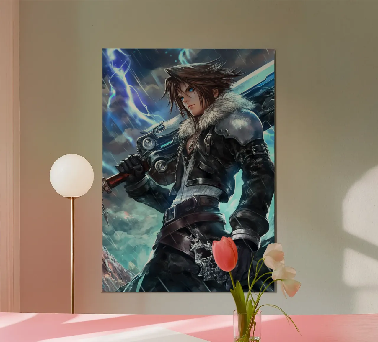 FFVIII FF8 Squall Leonhart Final Fantasy poster da Fleur de Lys