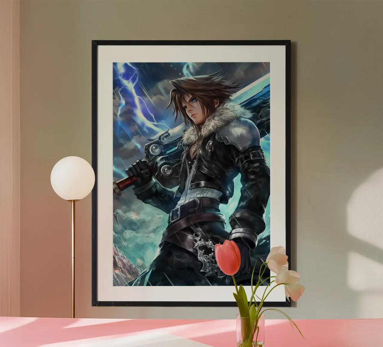 FFVIII FF8 Squall Leonhart Final Fantasy poster da Fleur de Lys