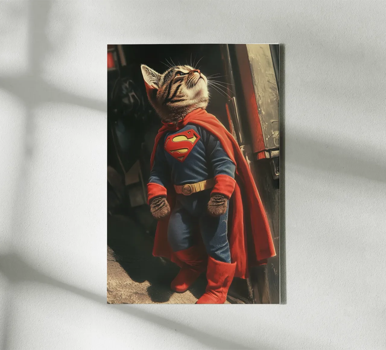 Supercat Nr. 03 tela con Cornice a cassetta da lazydaypaper