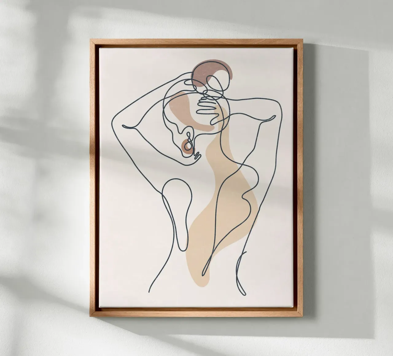Nudo artistico dalle linee aggraziate tela con Cornice a cassetta da Ken Kelly