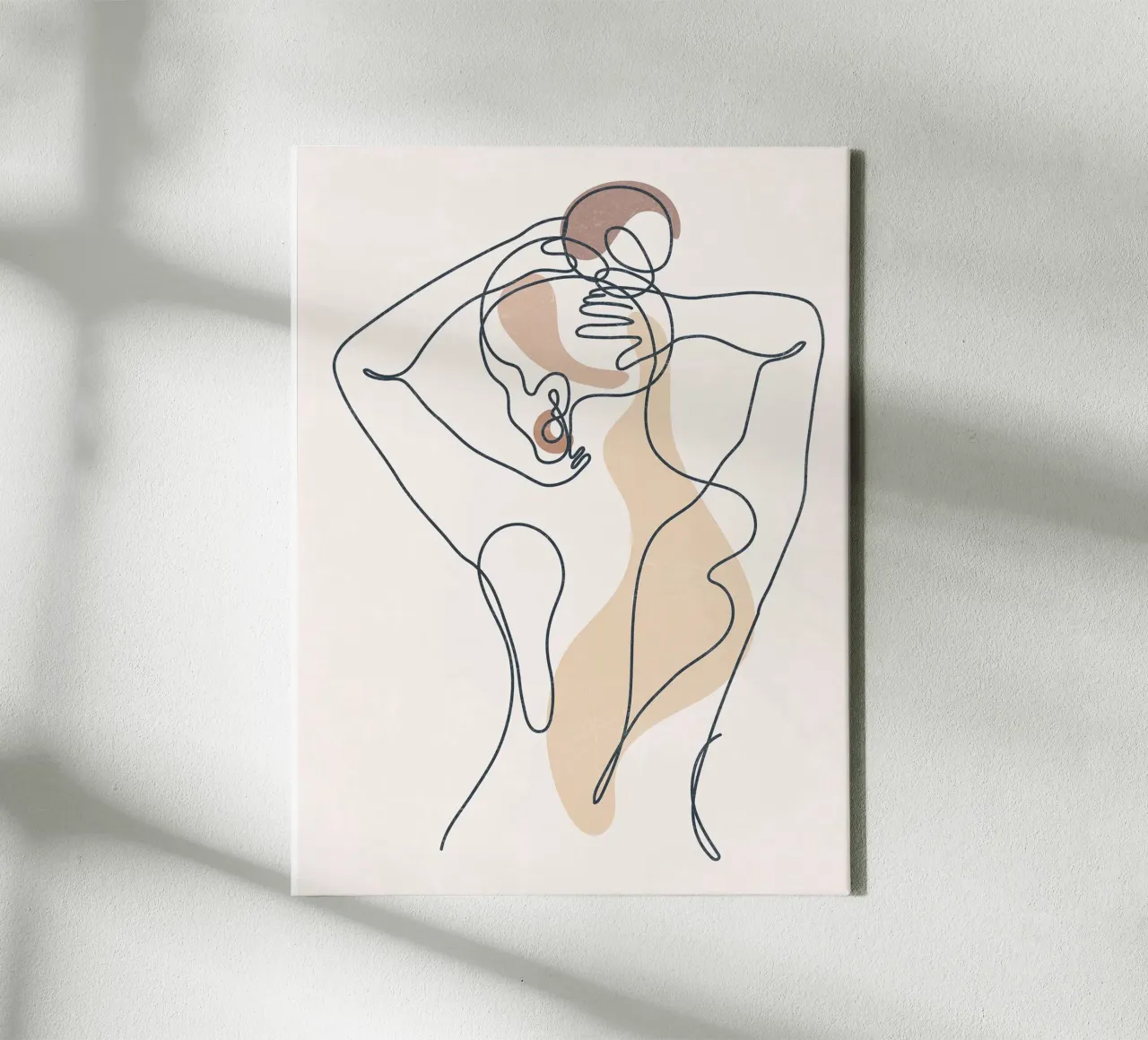 Nudo artistico dalle linee aggraziate tela con Cornice a cassetta da Ken Kelly