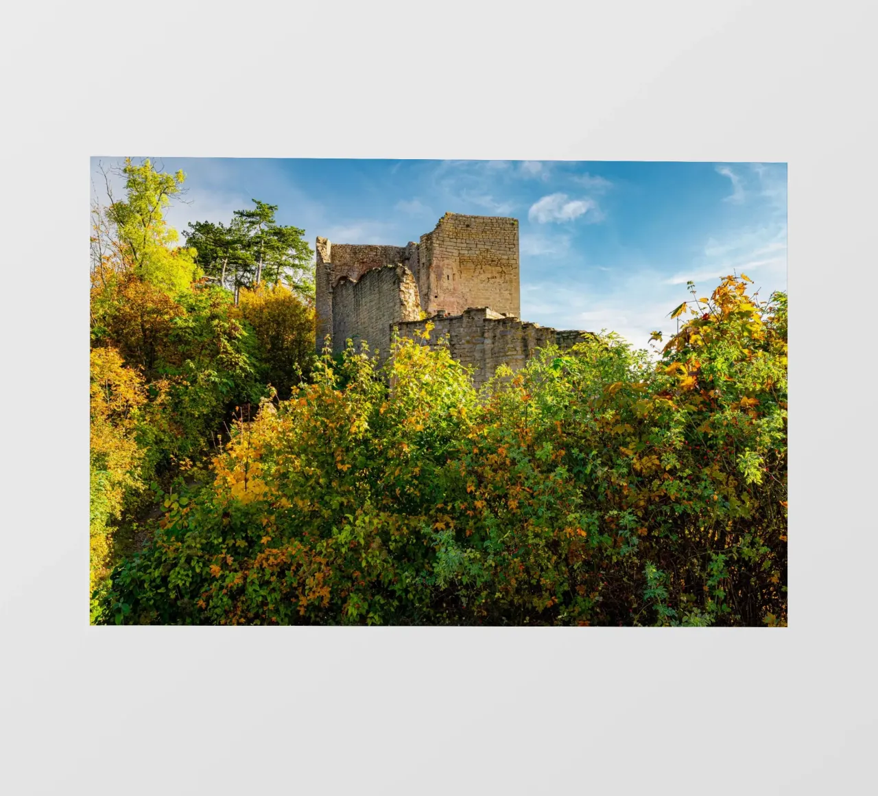 Rovine del castello di Lobdeburgo pellicola backlit da Marcus Beckert | Fotografie