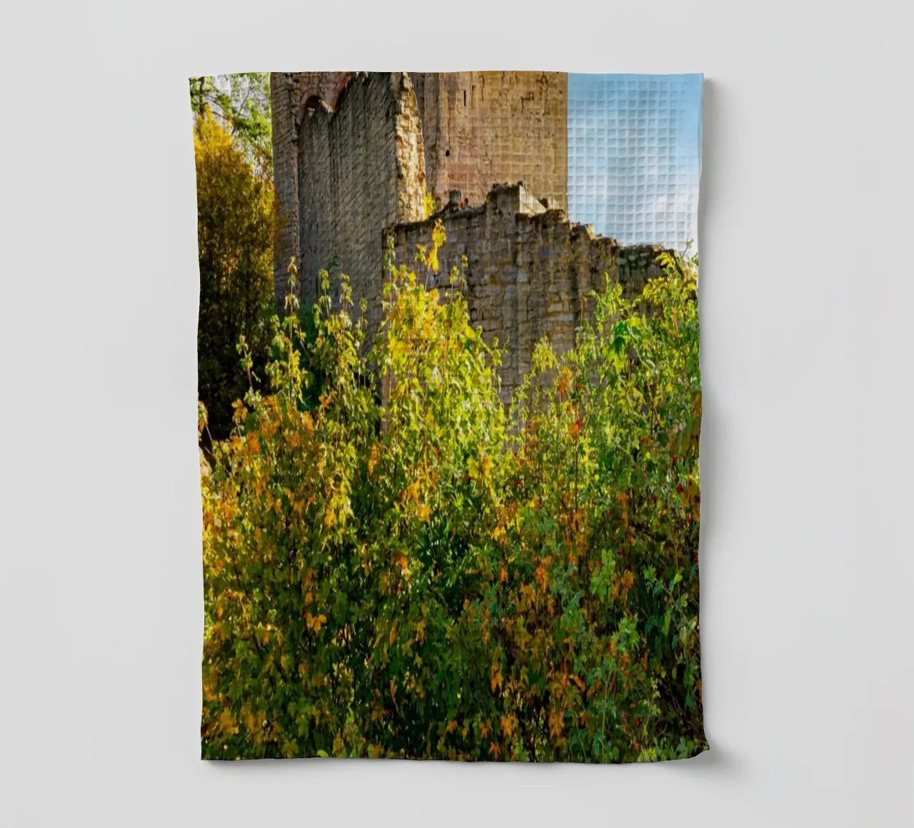 Rovine del castello di Lobdeburgo canovaccio da cucina da Marcus Beckert | Fotografie