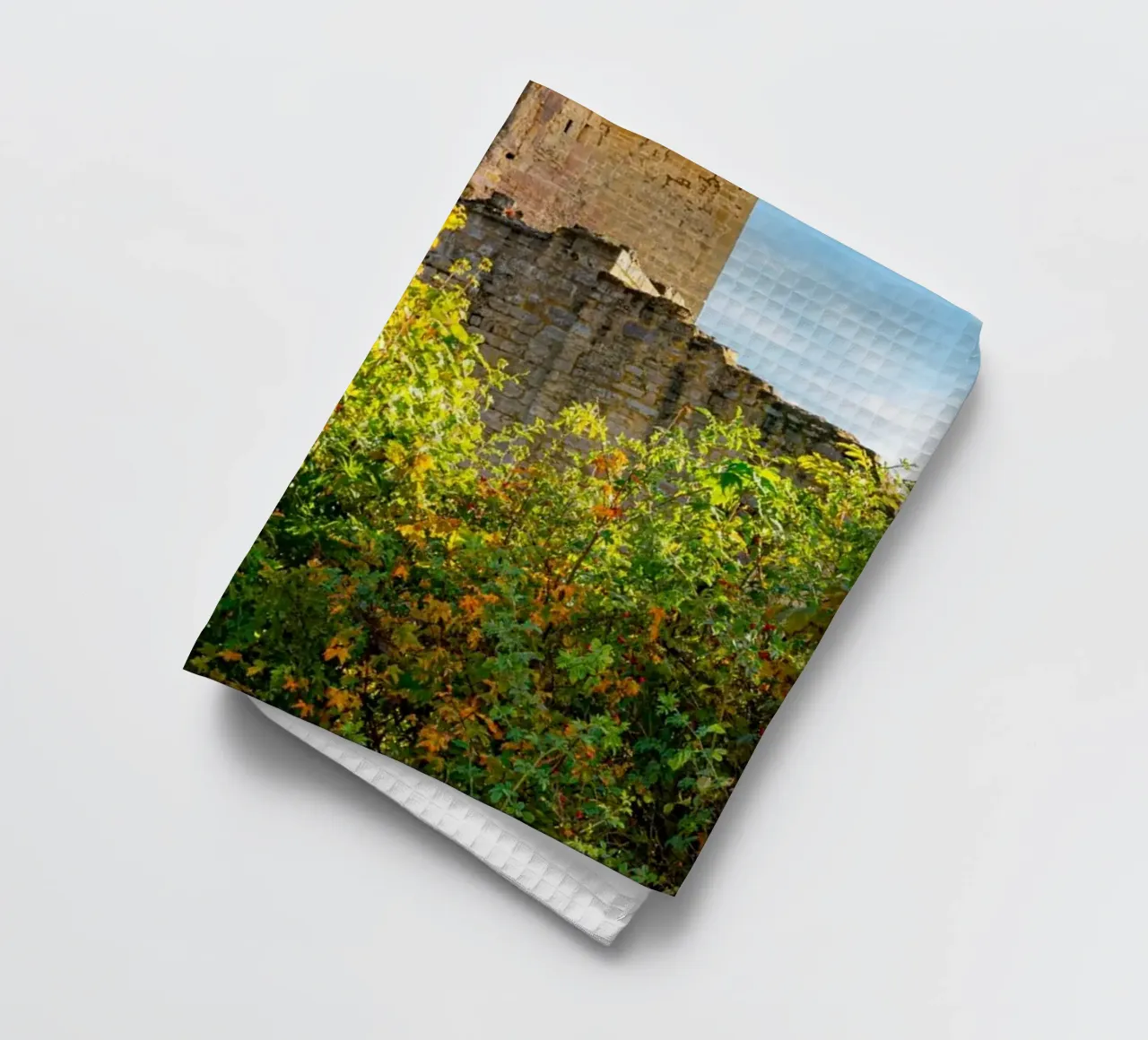 Rovine del castello di Lobdeburgo canovaccio da cucina da Marcus Beckert | Fotografie