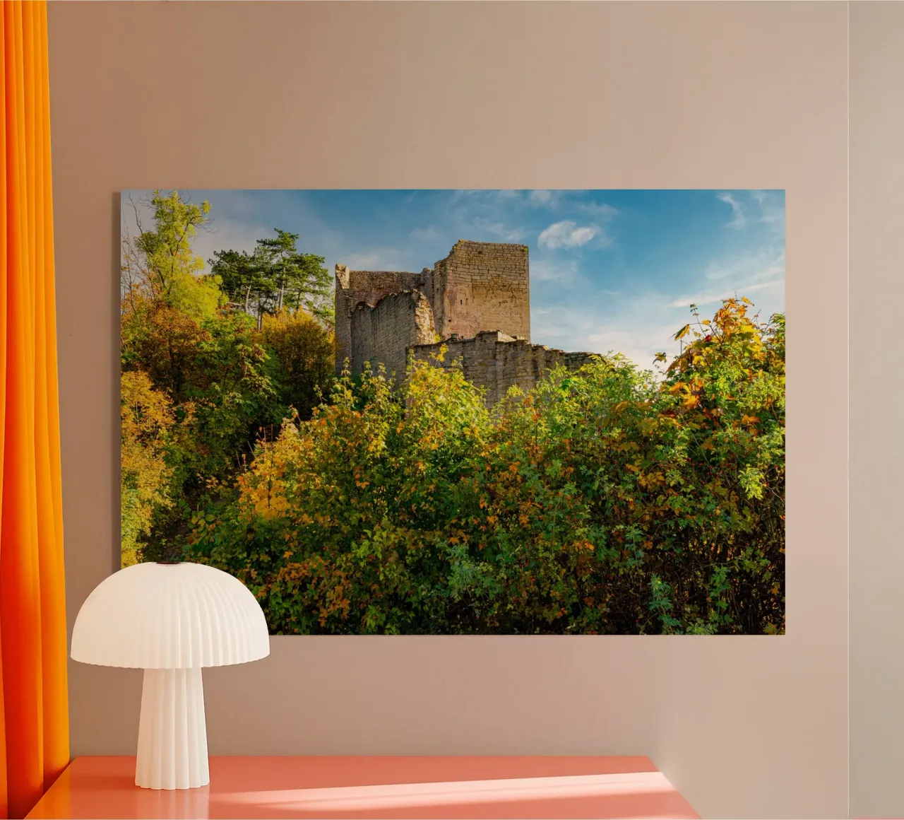 Ruins of Lobdeburg Castle acrylic glass by Marcus Beckert | Fotografie