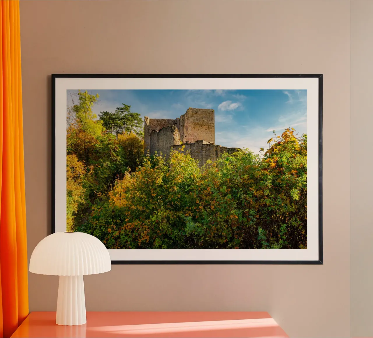 Rovine del castello di Lobdeburgo poster da Marcus Beckert | Fotografie