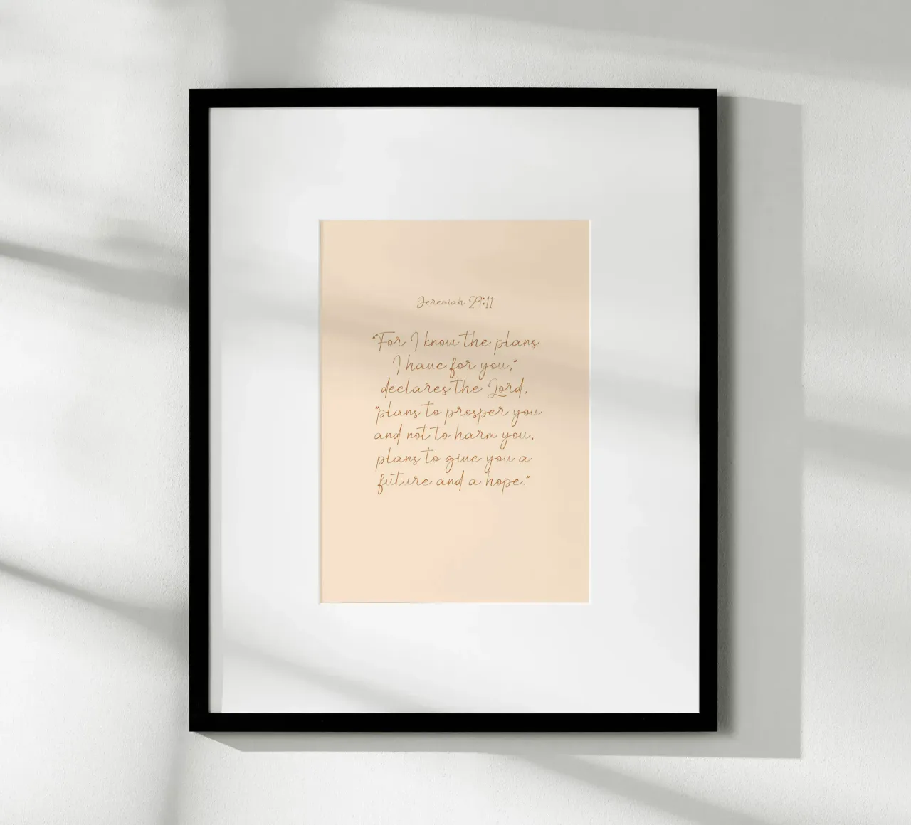 Geremia 29:11, Stampa d'arte sulle Scritture, I piani di Dio poster da vintagepod