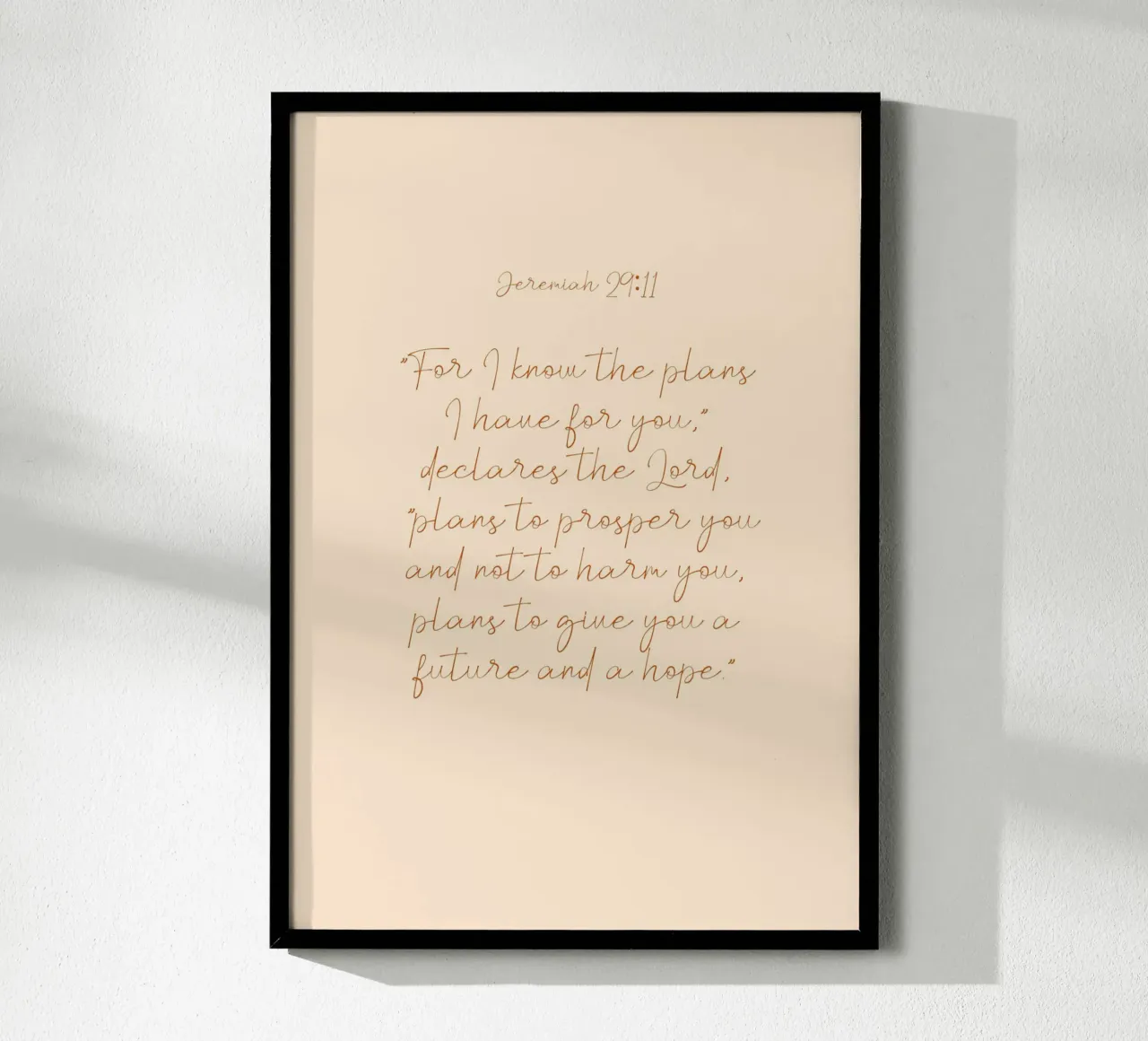 Geremia 29:11, Stampa d'arte sulle Scritture, I piani di Dio poster da vintagepod