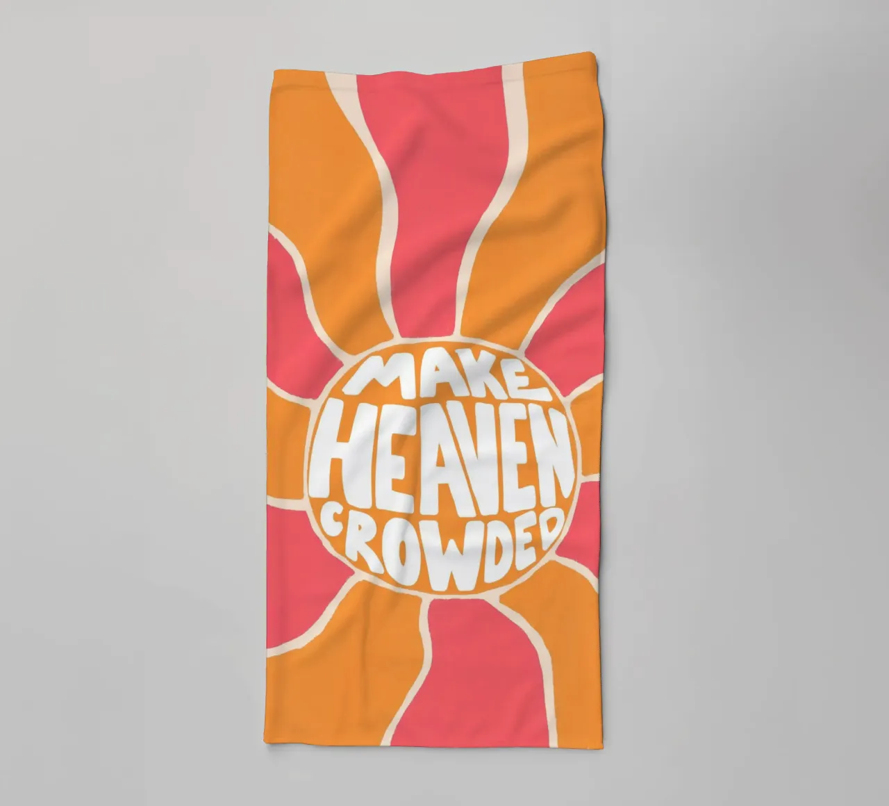 Make Heaven Crowded, Retro Christian Art Print towel by vintagepod