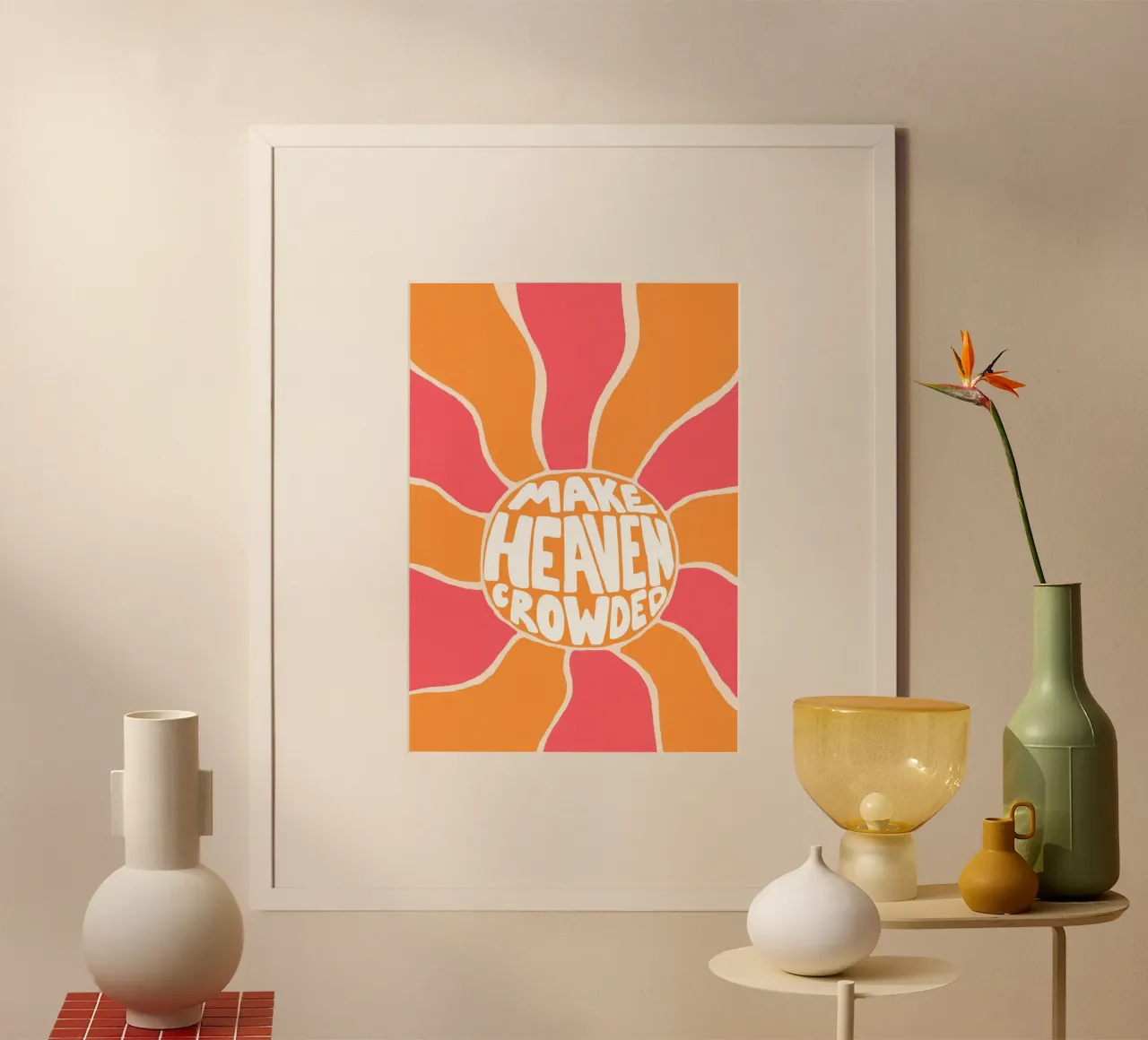 Make Heaven Crowded, Retro Christian Art Print poster by vintagepod
