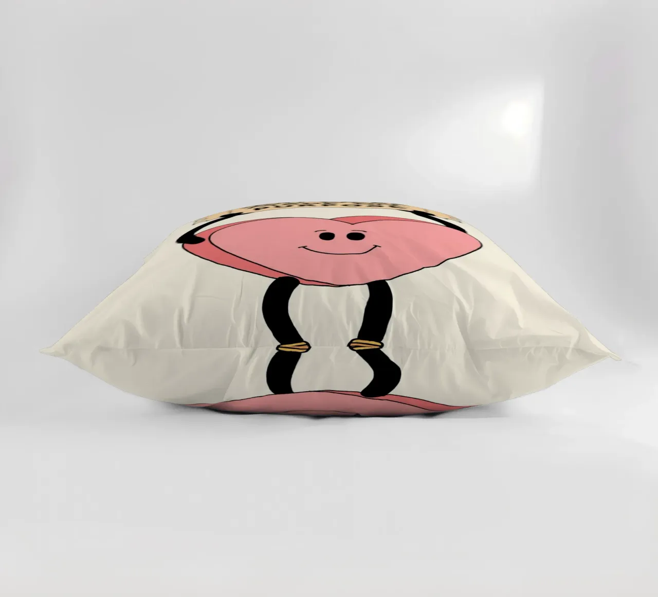 Tu as été créé dans un but précis, impression d'art avec un cœur mignon coussin de vintagepod