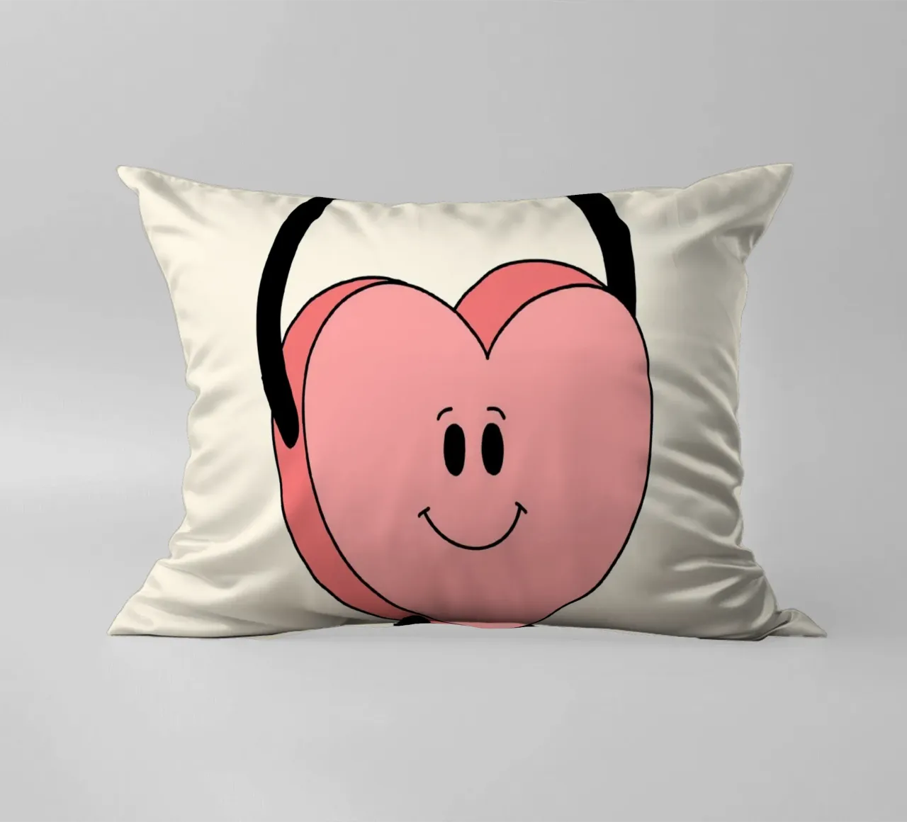 Tu as été créé dans un but précis, impression d'art avec un cœur mignon coussin de vintagepod