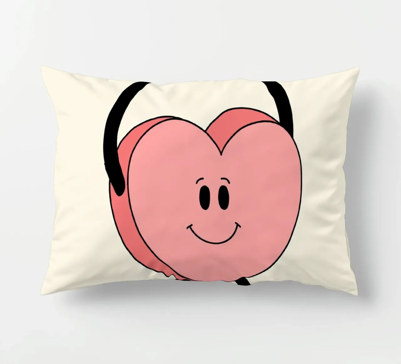 Tu as été créé dans un but précis, impression d'art avec un cœur mignon coussin de vintagepod