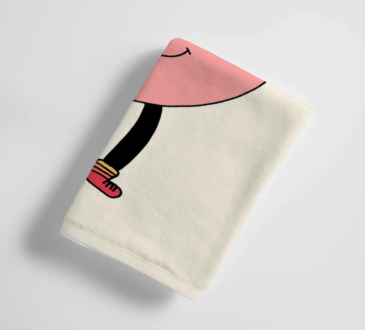 Tu as été créé dans un but précis, impression d'art avec un cœur mignon serviette de bain de vintagepod