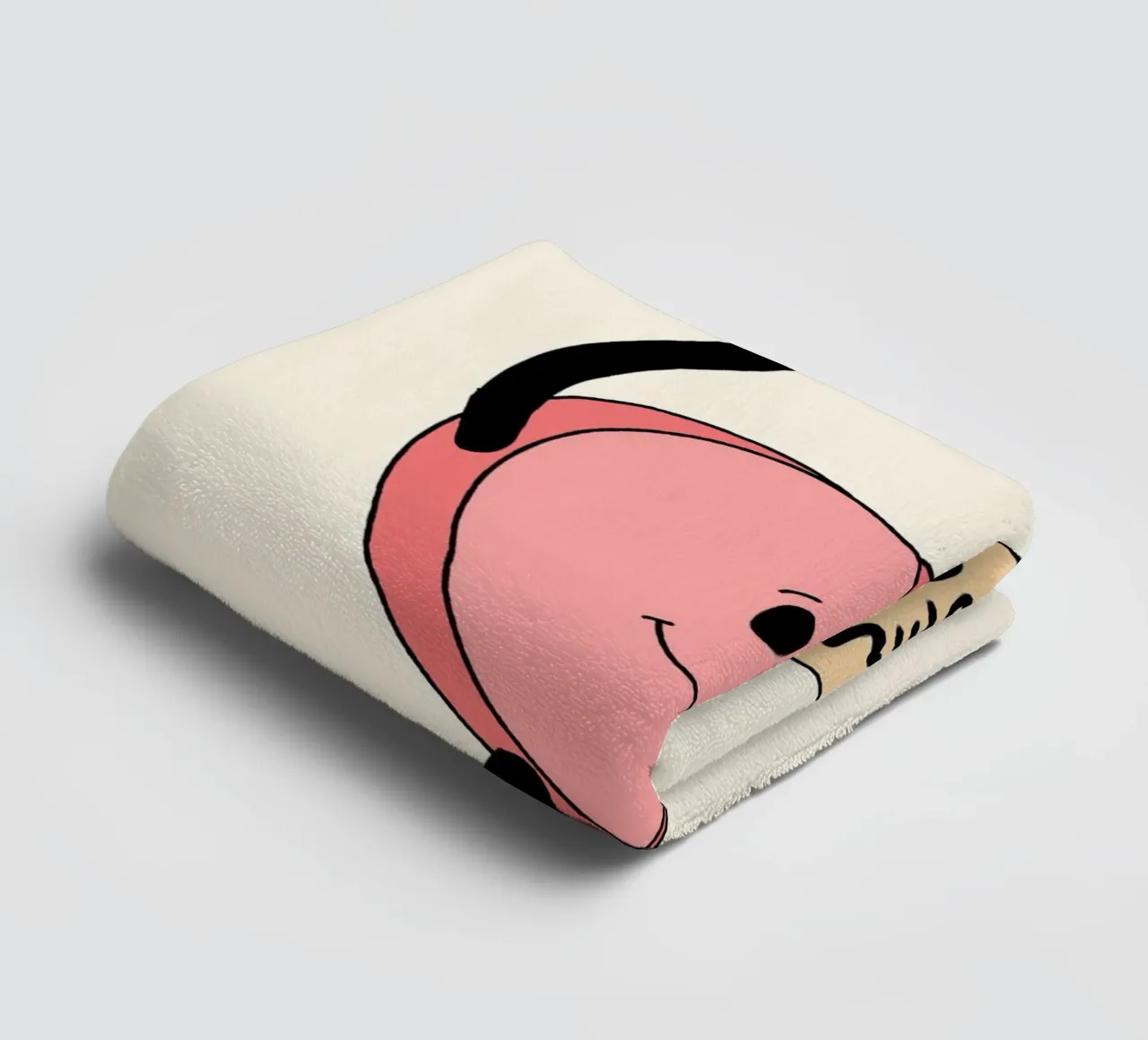 Tu as été créé dans un but précis, impression d'art avec un cœur mignon serviette de bain de vintagepod